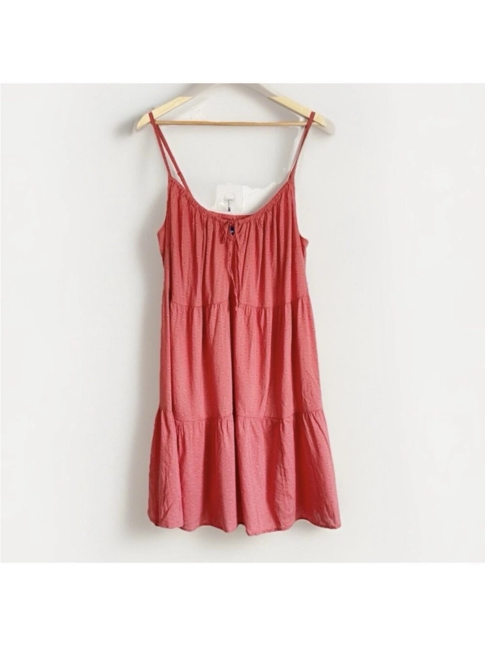Old Navy Coral Tiered Spaghetti-Strap Mini Dress